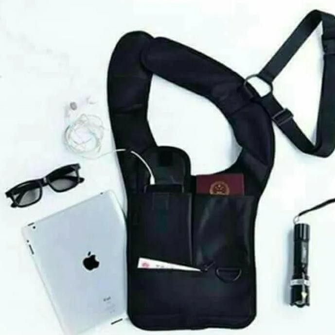 qw-7 Tas Bahu FBI - Tas Anti Maling - Tas Polisi - Tas Selempang Laki-laki - Rompi Polisi Hemat