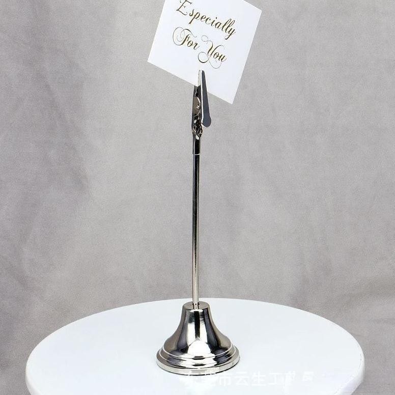 

g-24 Tiang Nomor Meja Stainless Steel Table Number Holder Menu Stand Photo Card Holder Berkualitas