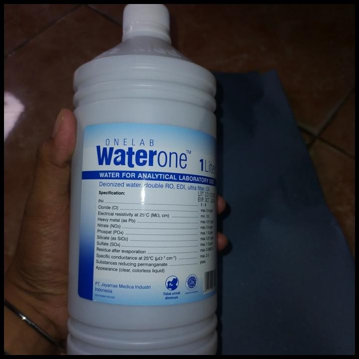 Aquadest/Aquabidest/Water One/Steril Water/1Liter