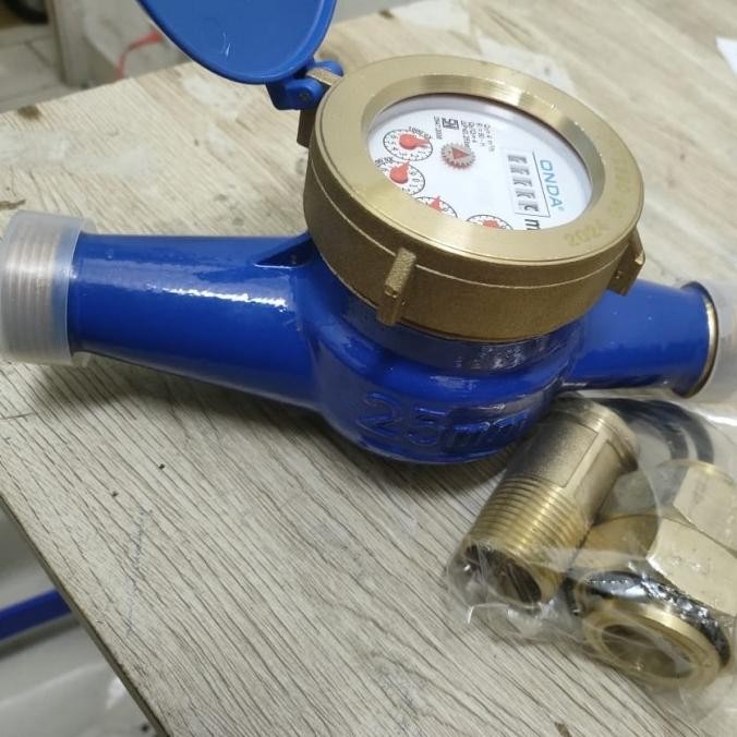 =====] Water Meter Brass ONDA 1 Inch / Meteran Air ONDA Brass 1 Inch  PAM PDAM