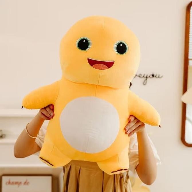 Boneka Dino Nailong Jumbo Ukuran 60cm Boneka Dino Kuning SAR