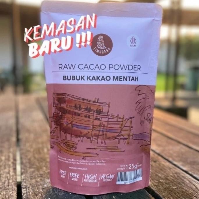 

BUBUK COKELAT ASLI TIMURASA - RAW CACAO POWDER 125G PREMIUM KAKAO ASLI