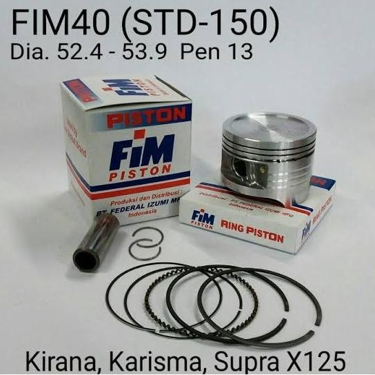 Piston FIM Honda Kharisma Supra X 125 Kirana Blade 125 Pin13 FIM40