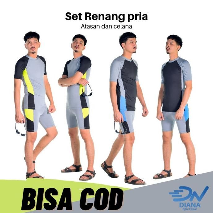 set baju renang pria dewasa jumbo | setelan baju renang pria | set pakaian renang pria | set pakaian