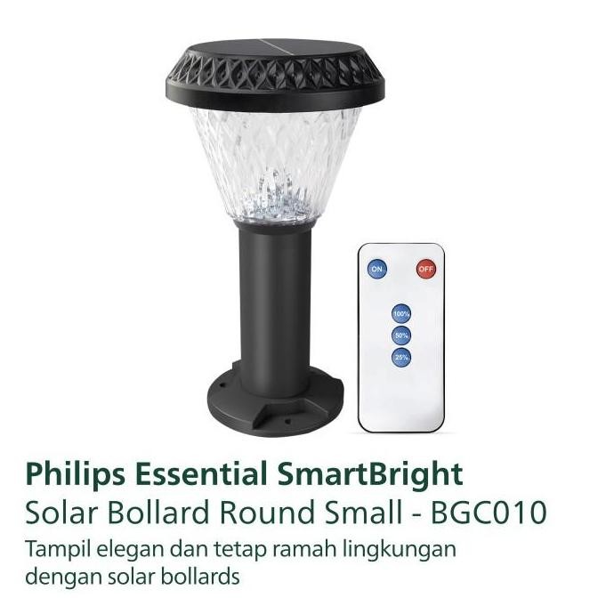 Philips Lampu Taman SmartBright Solar Bollards Round Small MRS