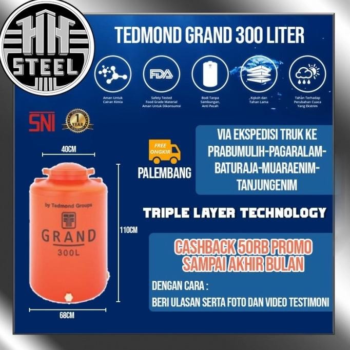 *:*:*:*:*] Tangki tanki Tandon Toren air Tedmon Tedmond Grand SNI 250 Liter