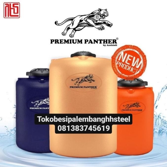 Kualitas terbaik] Tangki Air Premium /Tandon /Toren /Tedmond Panther Gold 2200 Liter