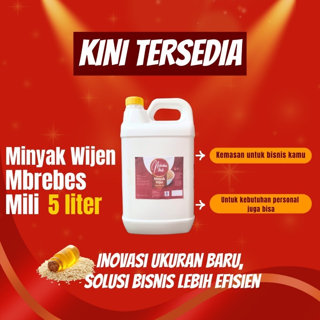 Minyak Wijen 5 Liter - Mbrebes Mili
