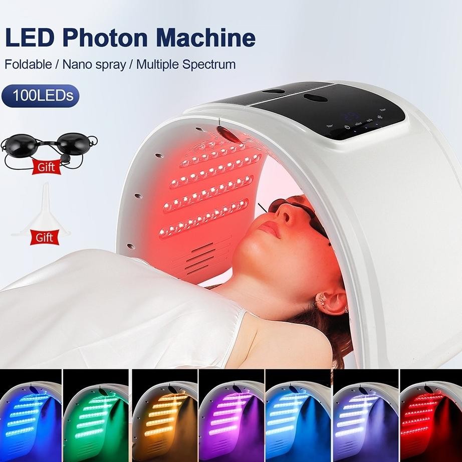 Foreverlily Upgrada Pray Led Photon Machine 7 Color Pdt Led Face Ma Lht Therapy Beauty Machine Photo