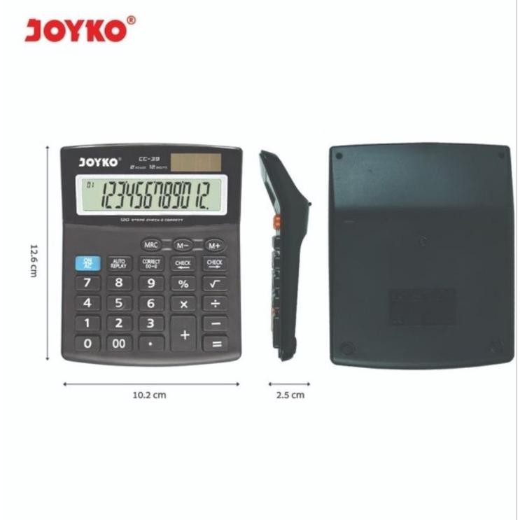 

FUZ-611 JOYKO CC-39 Check & Correct Calculator Kalkulator Bisa Cek Ulang CC39 Berkualitas