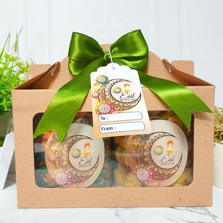 

u-45 Hampers Kue kering Lebaran Idul Fitri Natal isi 2 toples 500ml Berkualitas