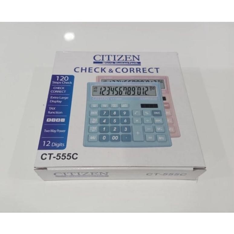 

HRN-813 Kalkulator Citi.Zen CT-555C - Calculator Check & Correct Bisa Cek Ulang CT 555 C Premium