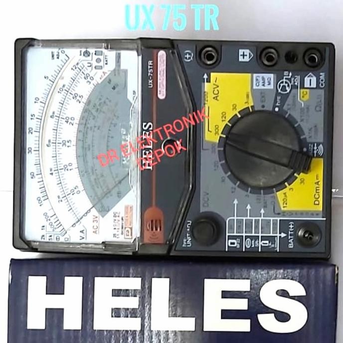 Grosir Multimeter Ori Avometer Multitester Analog Heles Ux 75 Tr Ux75Tr