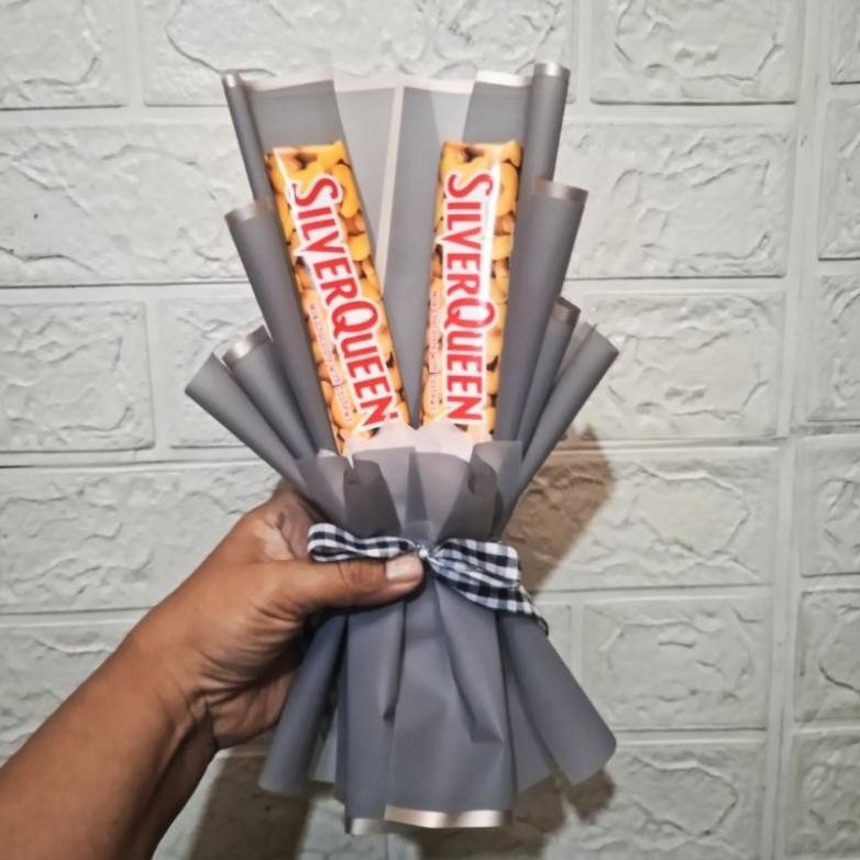

SD83 buket mini coklat Silverqueen Cadbury bucket snack mini bouquet hadiah ulang tahun hari guru wisuda bisa custom Termurah