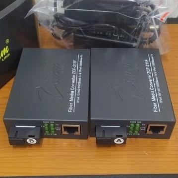 Zimmlink Zcf-211F Ab 10 100 1000 Mbps Gigabit Media Converter