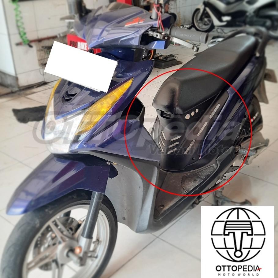 It34 COVER CENTRE BEAT Airbox Center Underseat Custom Cover Bawah Jok Depan Variasi BeAT Karbu / BeA
