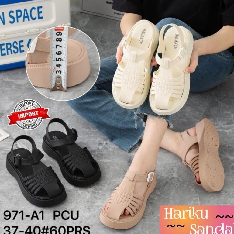 Sandal Kokop Wanita Model Anyam Terbaru Balance 971-A1