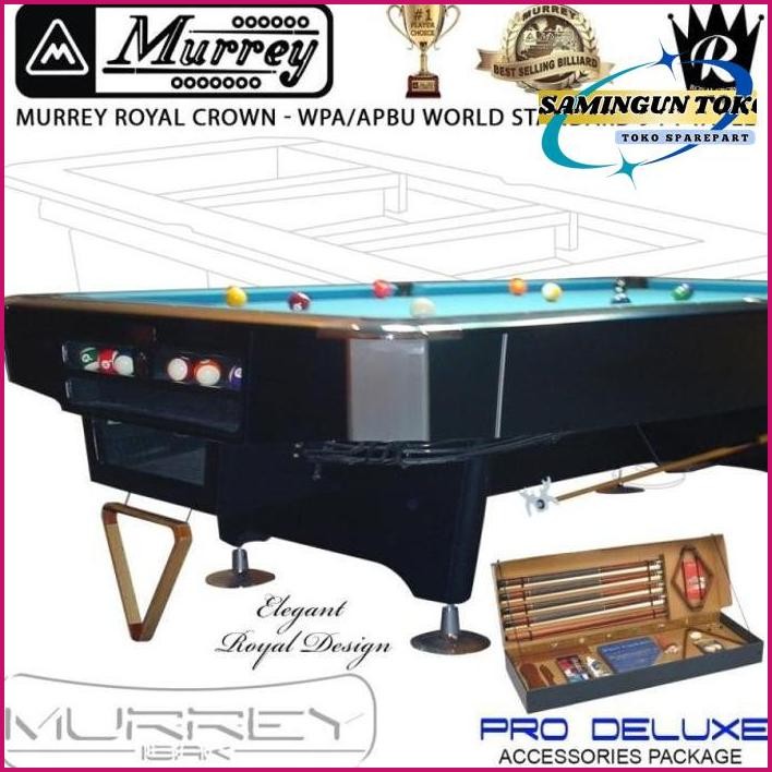Gass. Murrey Royal Crown 9 Ft Pool Table - Meja Biliard Biliar 9 Feet