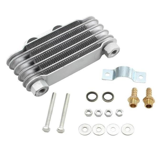 Pengganti Radiator Motor Pendingin Oli Mesin Sepeda Motor Motorcycle Oil Cooler Cooling Universal Un