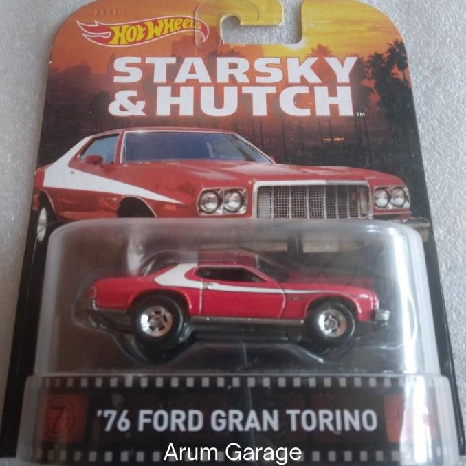 HOT WHEELS 76 FORD GRAN TORINO. STARSKY & HUTCH MOVIE SERIES.BAN KARET