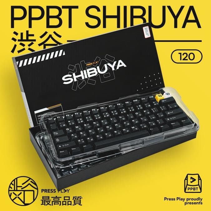 Ppbt Shibuya Pbt Dye Sub Keycap Set Japanese Root By Press Play Co