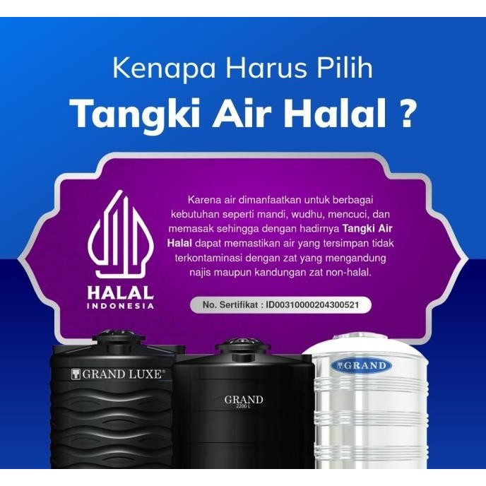 Diskon Tangki Toren Tandon Air Titan Blow 1000 Liter Anti Pecah Anti Lumut Anti Virus