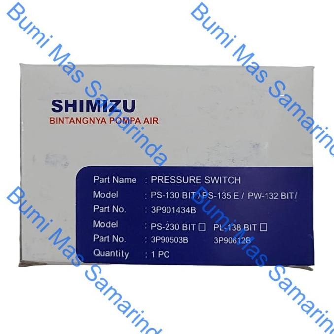+++++] Shimizu Pressure Switch 125 200 Watt Otomatis Pompa Air Shimizu