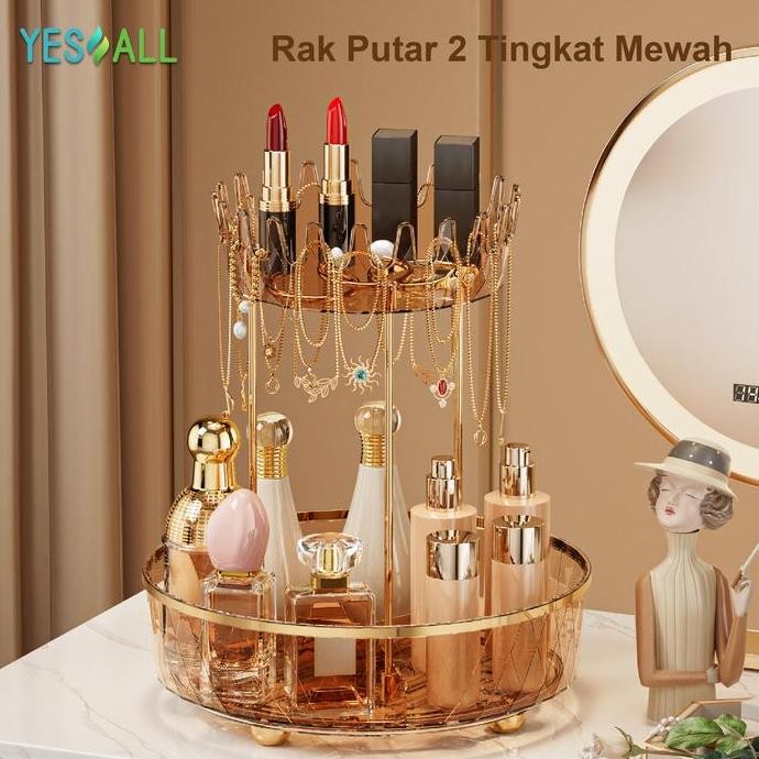 SALE YESALL Rak Kosmetik aesthetic /tempat make up aesthetic / rak skincare aesthetic / nampan aesth