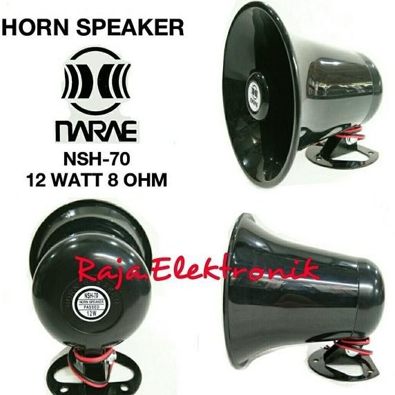 Promo SPEAKER HORN NARAE NSH 70 CORONG TOA MINI SPEAKER MOBIL 12 WATT 8 OHM COD