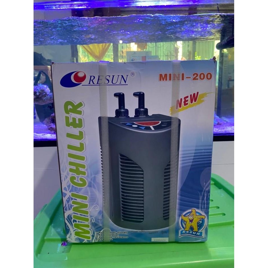 Resun Mini 200 Chiller Pendingin Air / Aquarium Mini Water 220V Original Dan Terpercaya