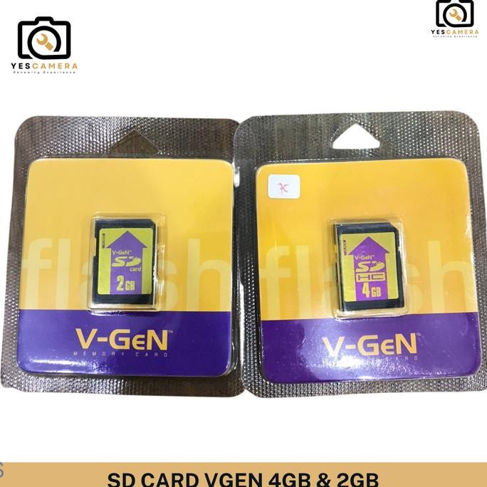 SD VGEN 8GB 4GB 2GB ORIGINAL VGEN KARTU MEMORI KAMERA POCKET HANDYCAM ORIGINAL DAN TERPERCAYA