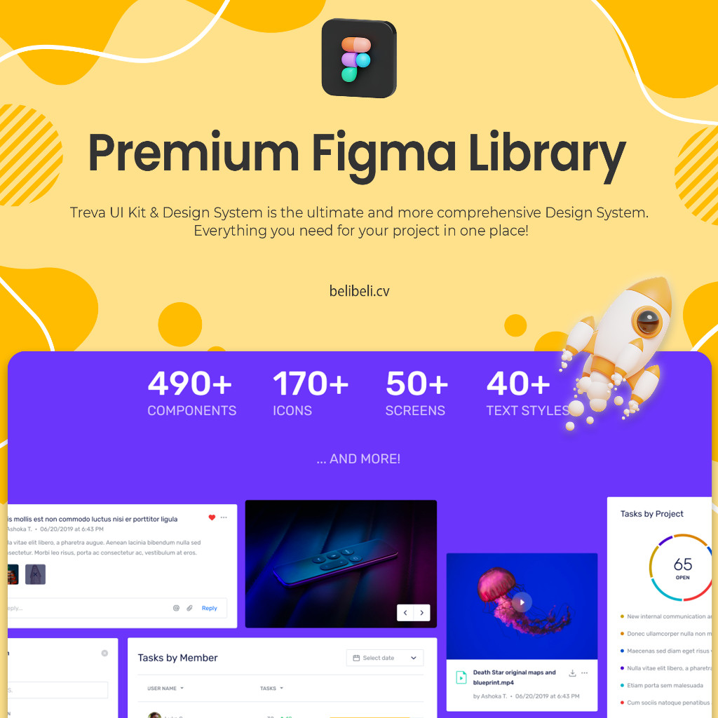 Figma UI Library - TREVA UI Kit & Design System