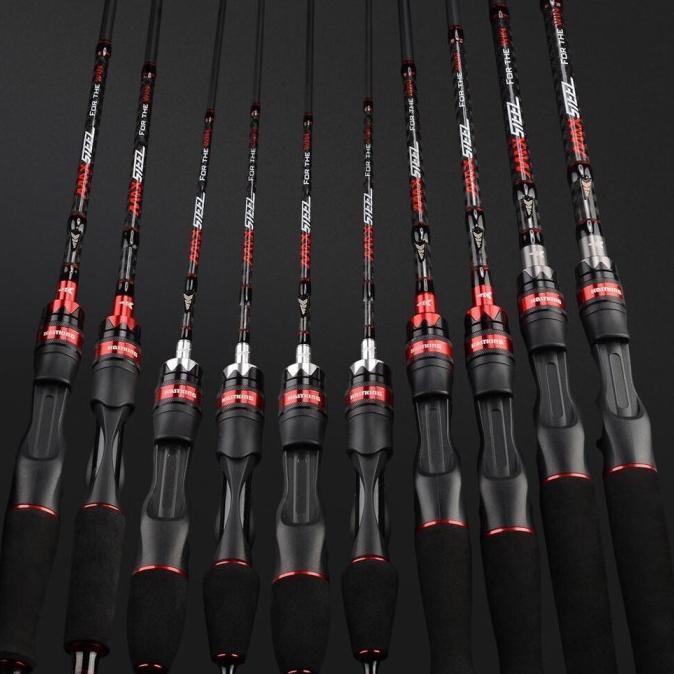 HARGA DISKON Rod Kastking Max Steel BaitCasting Spinning Joran Pancing 2pcs Ujung