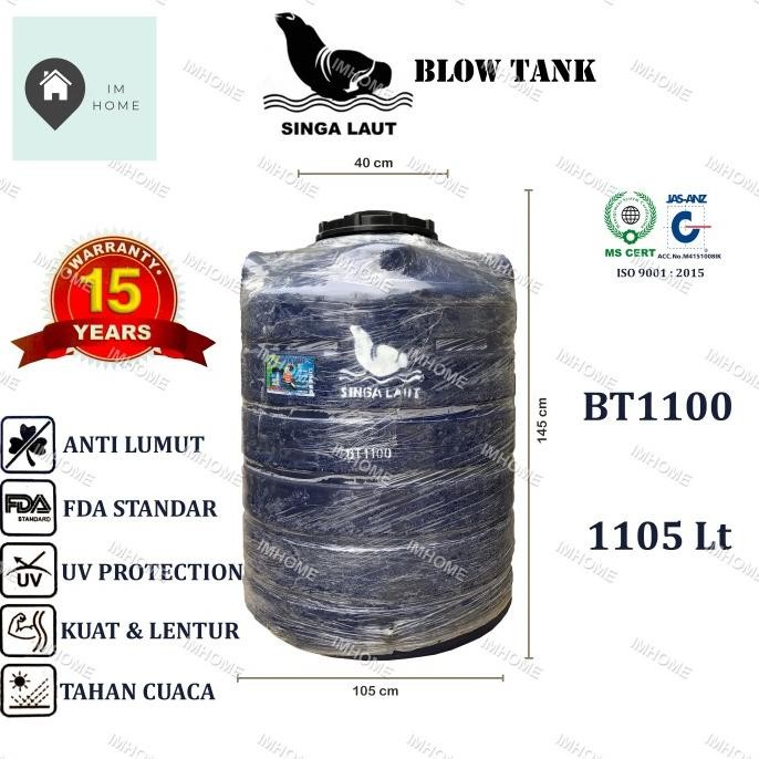Diskon Tangki / Toren Air Singa Laut 1100 Liter Anti Lumut Blow Tank 1000 Ltr