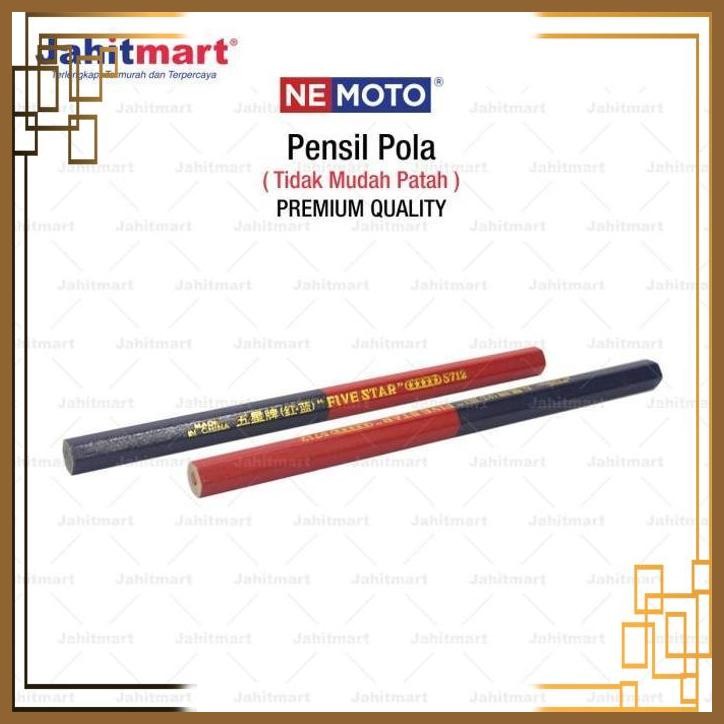 

[JTM] ORIGINAL PENSIL MERAH BIRU BESAR / PENSIL POLA MERAH BIRU BESAR