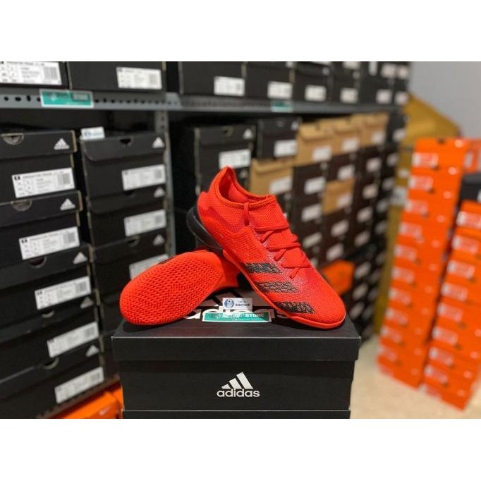 Sepatu Futsal Adidas Predator Freak .3 L IN Red Black FY7861 Ori BNIB