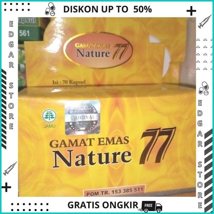 

GAMAT EMAS NATURE 77 ORIGINAL GRATIS ONGKIR