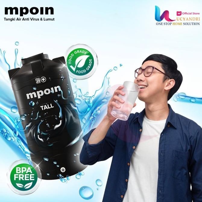 Diskon Toren Air 510 Liter Tall Mpoin 550 Tall Tangki Tandon