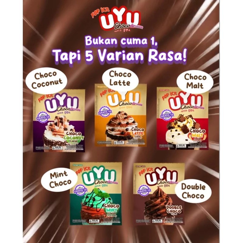 

Pop Ice UYU Korean Milky Renceng isi 10 saset