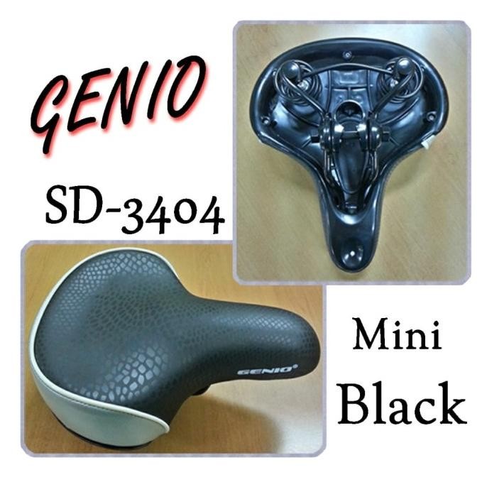 Saddle Sepeda Mini Per / Sadel motor listrik Genio sd 3404 Big Black ..