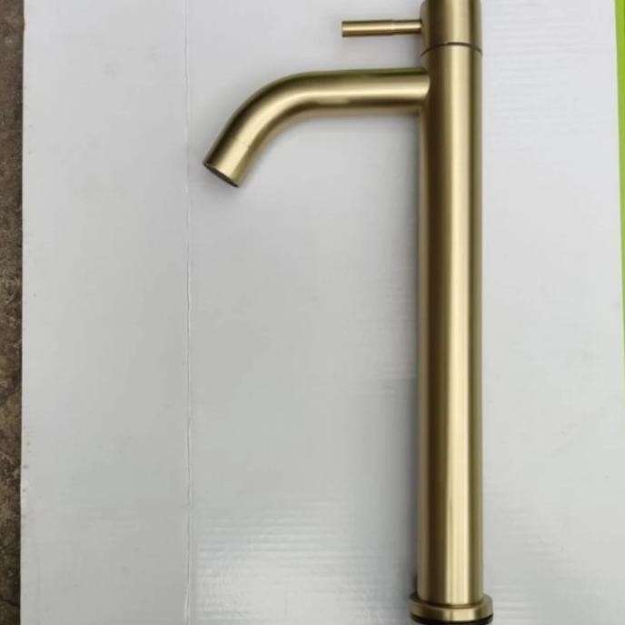 Kran Wastafel Tinggi 30Cm Gold /Kran Wastafel Antik New Stok
