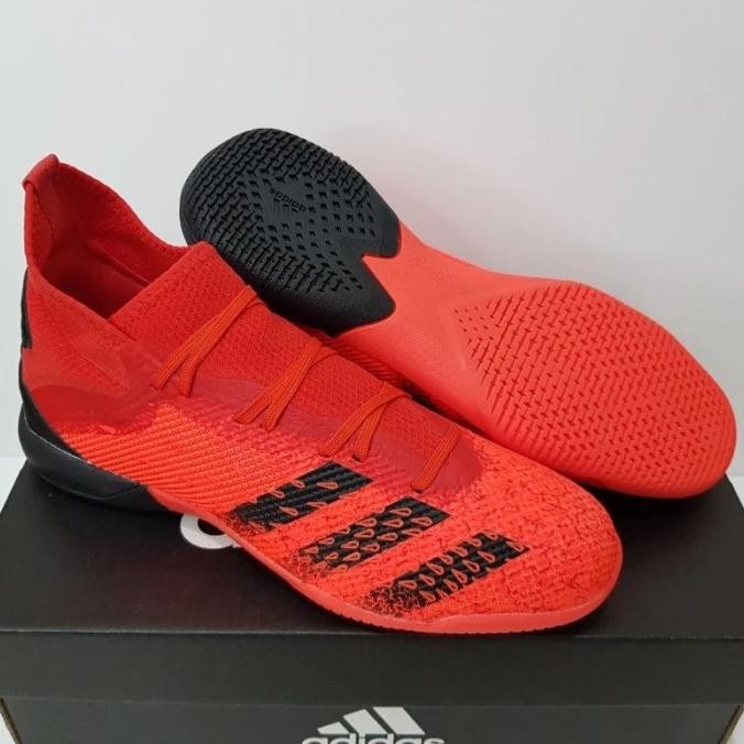 Sepatu Futsal Adidas Predator Freak .3 Solar Red Core Black IN