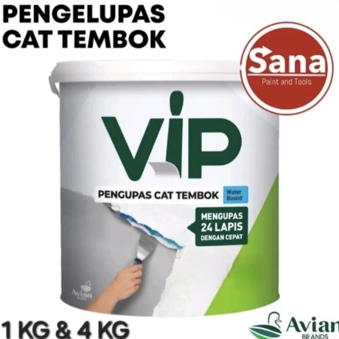 VIP PENGUPAS CAT TEMBOK AVIAN 1 KG murah