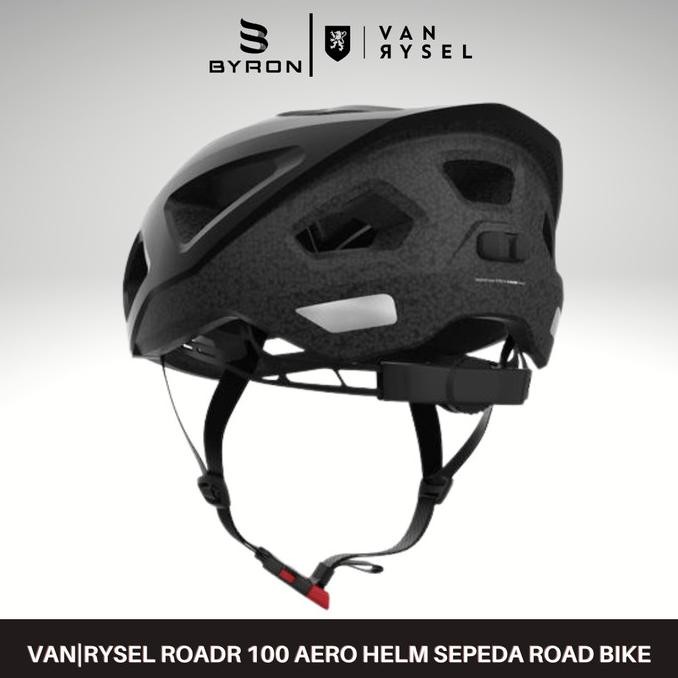 BTWIN Helm Sepeda Van Rysel RoadR 100 Road Bike MTB Sepeda Lipat-Black murah