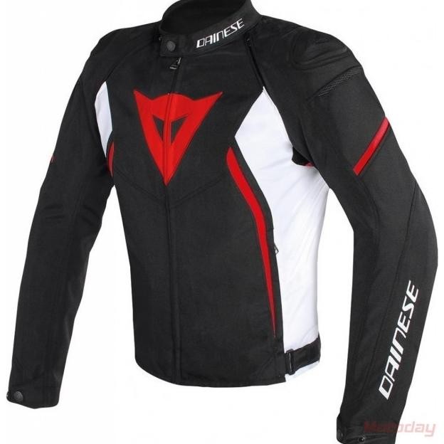 Promo Jaket Motor Dainese Avro D2 Black/White/Red Jacket Original Touring