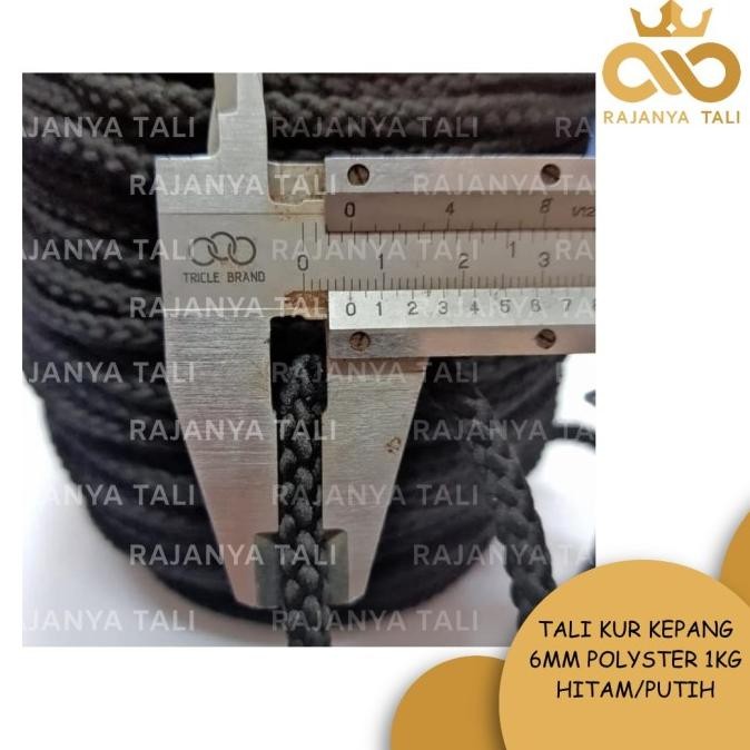 

TALI KUR KEPANG 6MM POLYSTER 1KG HITAM/PUTIH murah