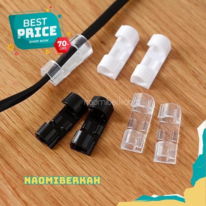 

KUALITAS TERBAIK ISI 20 PERAPIH CABLE CLIP KLEM KABEL TEMPEL KLIP USB CHARGER LEM 3M BY NAOMI BERKAH !!