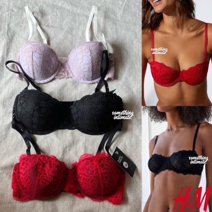 New Item, H&M Ilona Balconette Non Strapless Bra Bh Tipis Hnm 34B 36B 34C 38B