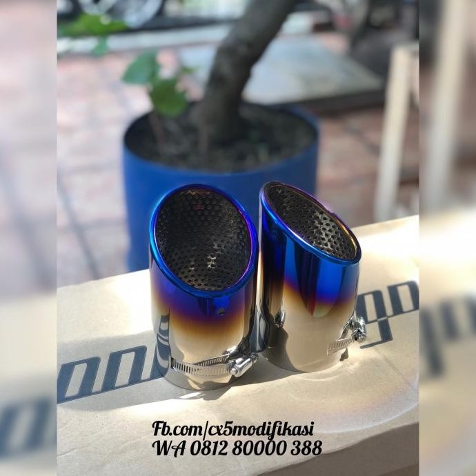 Muffler Tip Blue @cx5modifikasi