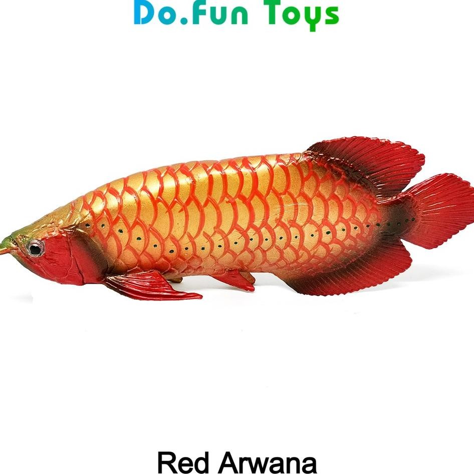 Animal Furine Red Arowana Mainan Niatur Ian Arwana Merah